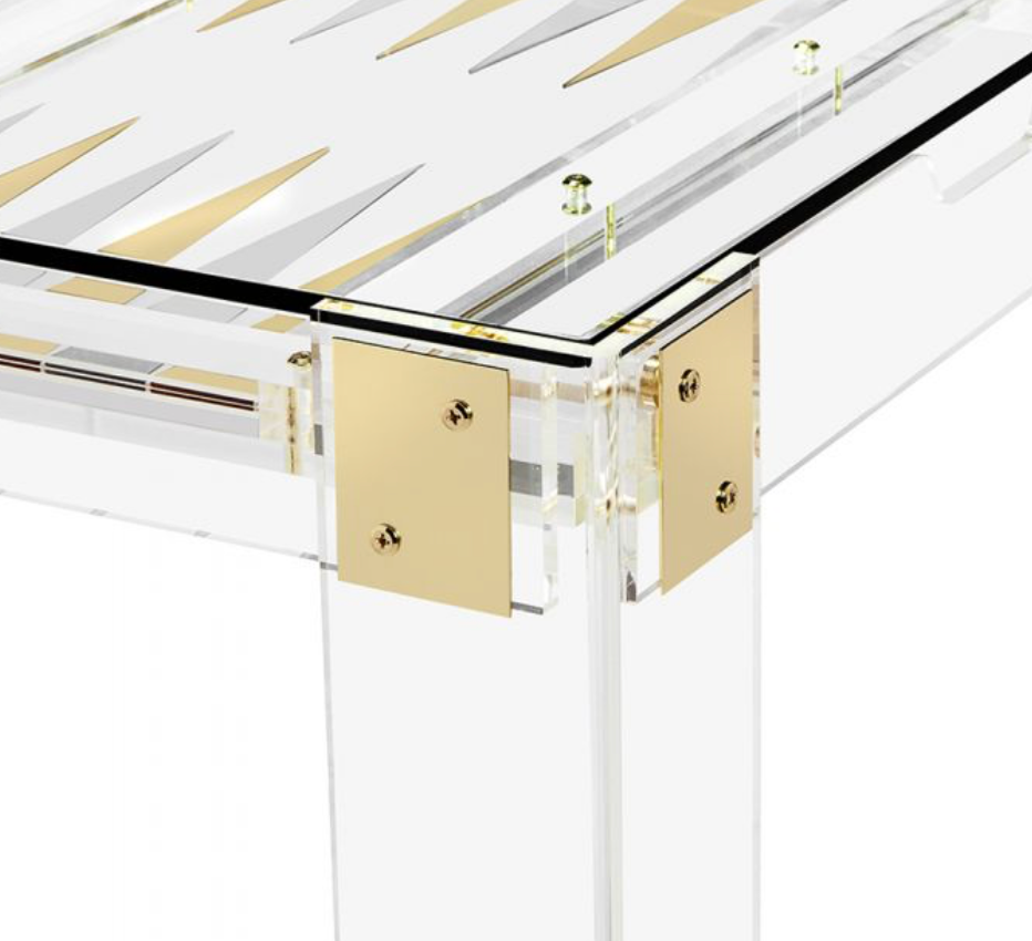Acrylic Backgammon Table