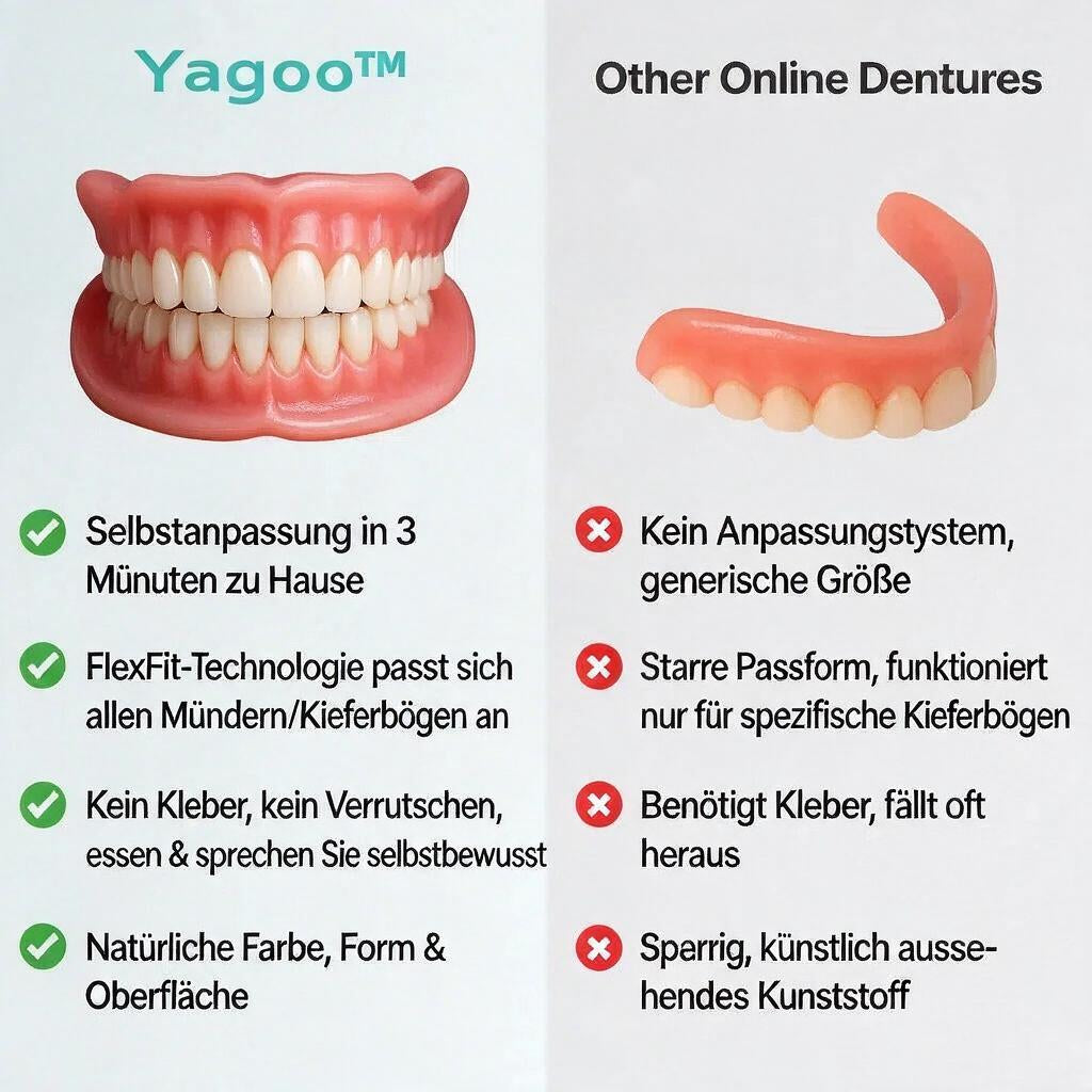 🎁Aktion endet heute: 70 % Rabatt! ⏰Yagoo™ Medizinische Vollprothese mit starkem Halt 🦷