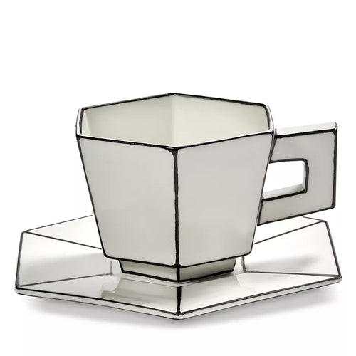 Carte Blanche Cappuccino Cup & Saucer