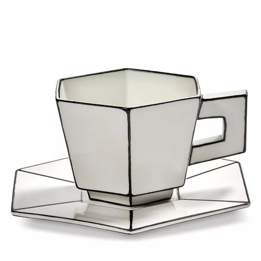 Carte Blanche Cappuccino Cup & Saucer