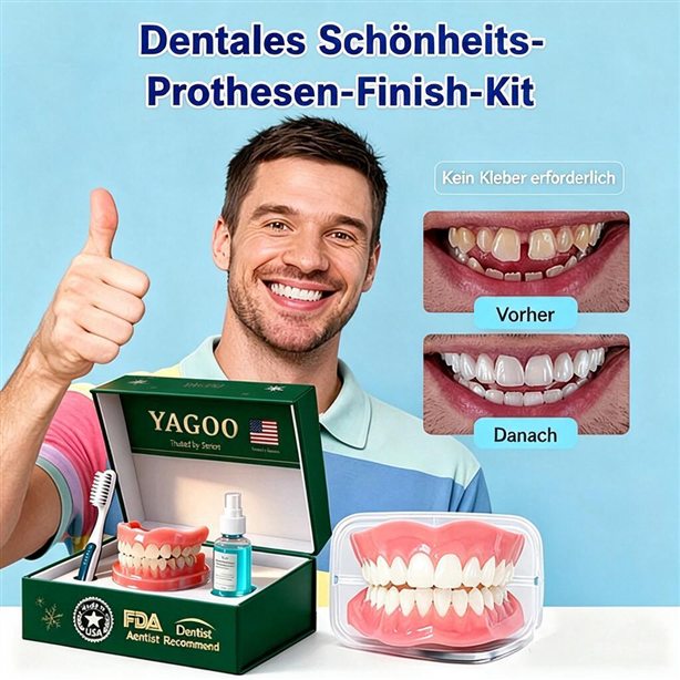 🎁Aktion endet heute: 70 % Rabatt! ⏰Yagoo™ Medizinische Vollprothese mit starkem Halt 🦷