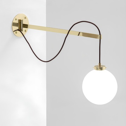 Achillea Wall Movable Brass Arm