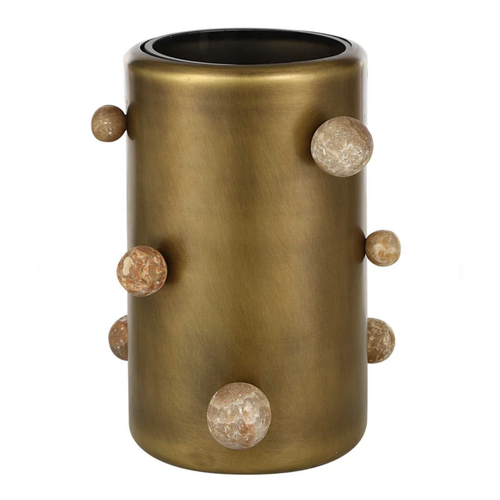 Brass Molecule Vases