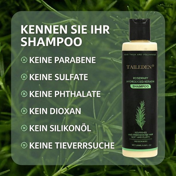 🌱 Bio-Rosmarin-Shampoo für Haarwachstum