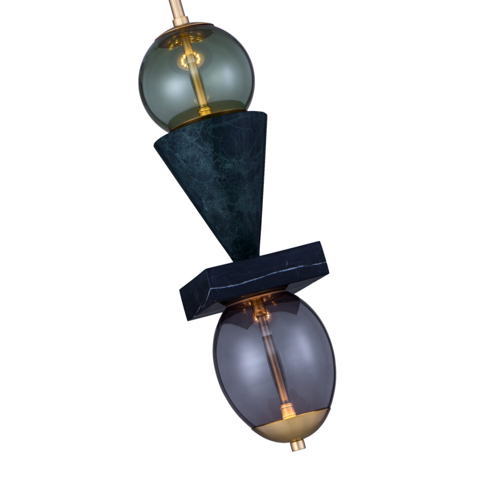 DEMI GREEN MARBLE MINI PENDANT