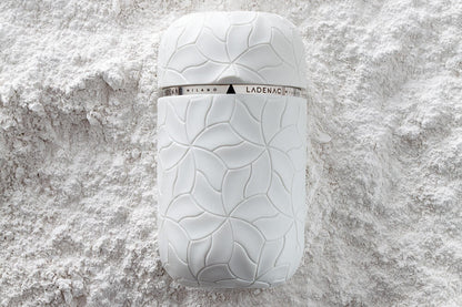 Candle in Petals Porcelain Jar