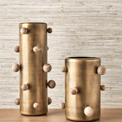 Brass Molecule Vases