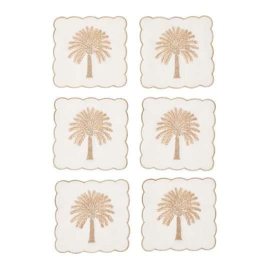 Date Palm Cocktail Napkins