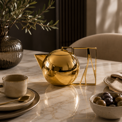 Abstract Handle Tea Pots