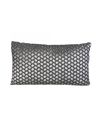 Black Grey Rectangle Pillow