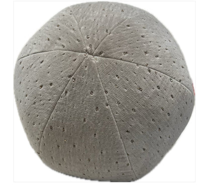 BEIGE DOTTY ROUND PILLOW