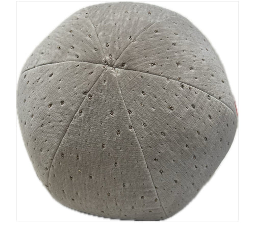 BEIGE DOTTY ROUND PILLOW
