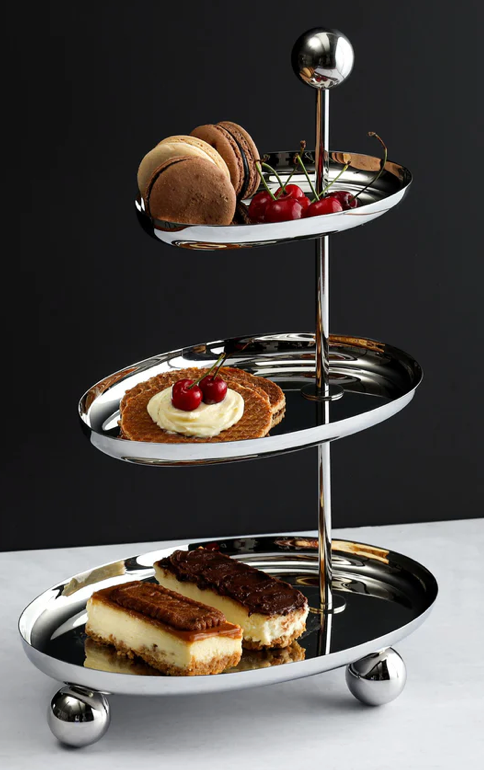 Ellipse 3 Tiered Serving Stand
