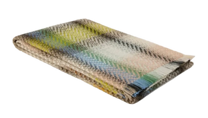 Check Throw Blanket - Beige Multicolor
