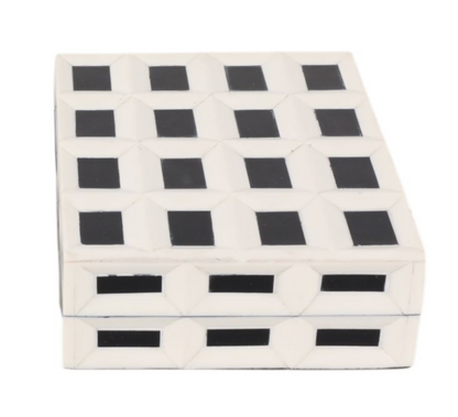 Black & White Checkered Boxes