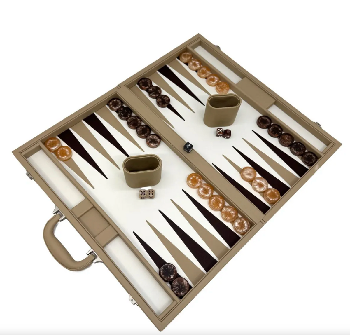 18" Backgammon Set – Faux Leather