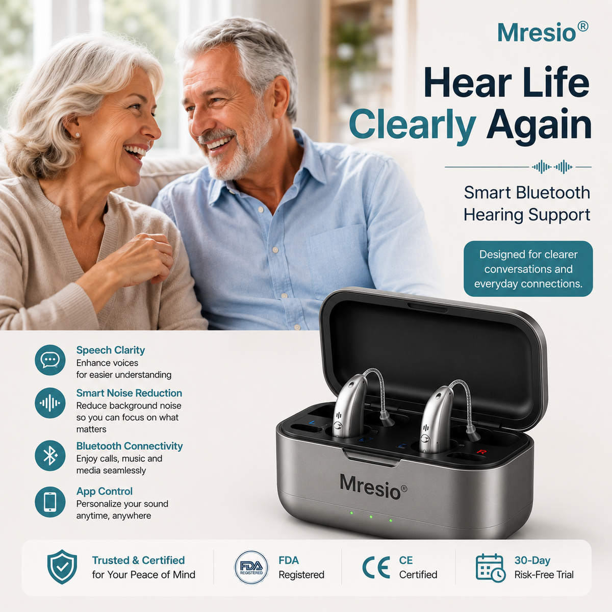 Last Day! Mresio Smart Bluetooth Hearing Aids — Hear Clearly, Stay Connected & Enjoy Every Moment Before Price Goes Up