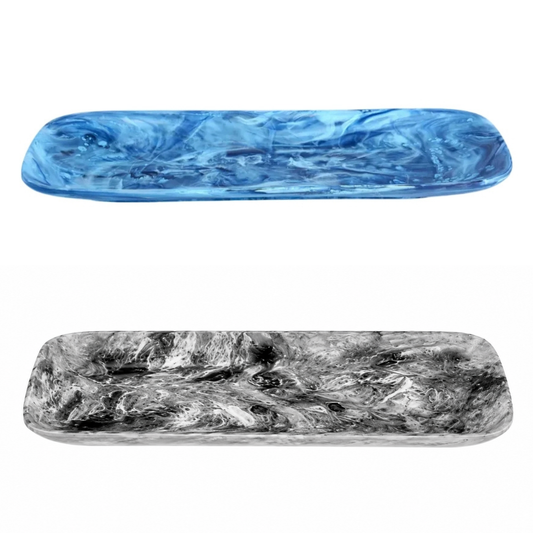 Classical Swirled Rectangle Platter