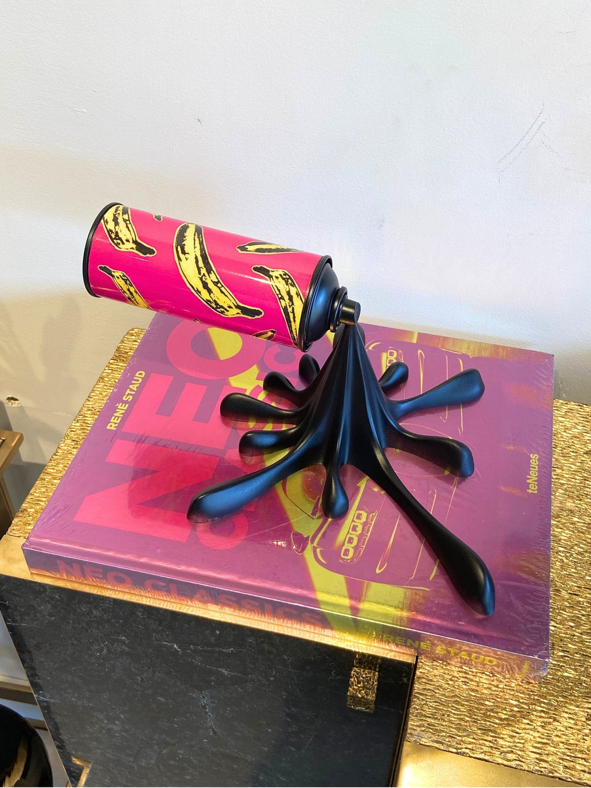 Banana Splash - Spray Can Sculpture