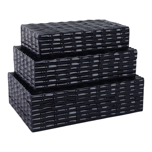 Blue  Bamboo Boxes
