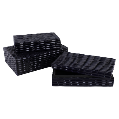 Blue  Bamboo Boxes