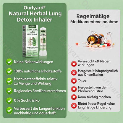 Ourlyard® Natürlicher Kräuter-Inhalator zur Lungenreinigung