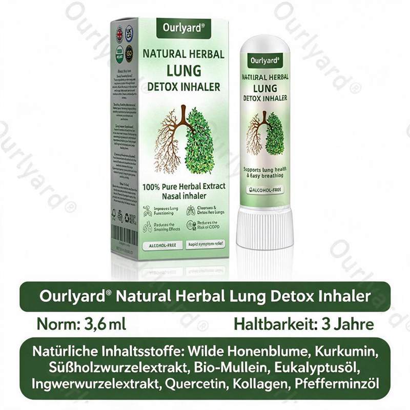 Ourlyard® Natürlicher Kräuter-Inhalator zur Lungenreinigung