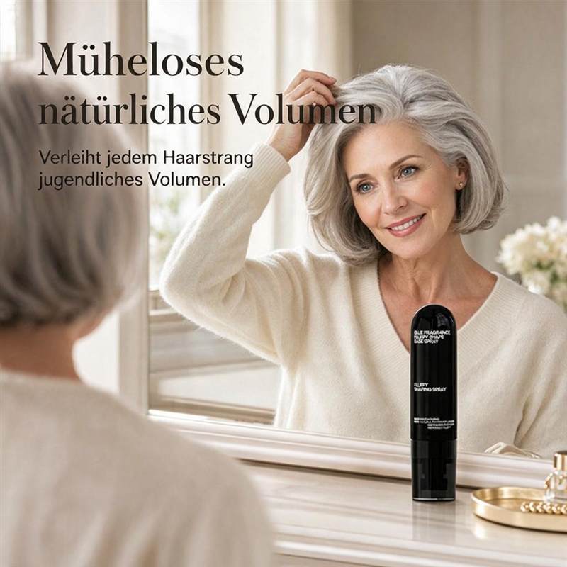 👩 Volumen- und Fixierspray mit Pfirsichduft – für leichtes, schwungvolles Haar und langanhaltenden Halt.