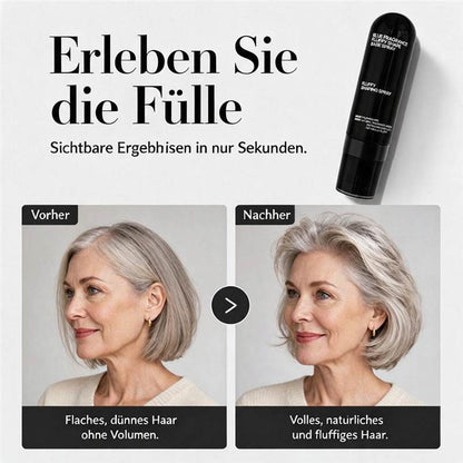 👩 Volumen- und Fixierspray mit Pfirsichduft – für leichtes, schwungvolles Haar und langanhaltenden Halt.