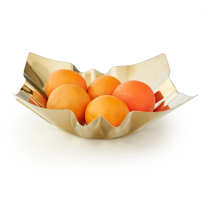 Cerro Gold Square Serving Bowl