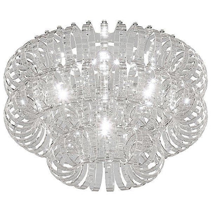 Crystal Rings Flushmount