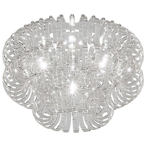 Crystal Rings Flushmount