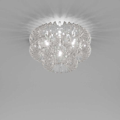 Crystal Rings Flushmount