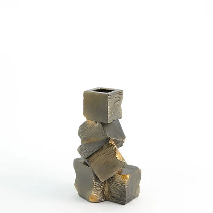 Faux Pyrite Vase