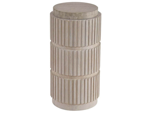 Carmen Spot Stone & Oak Accent Table