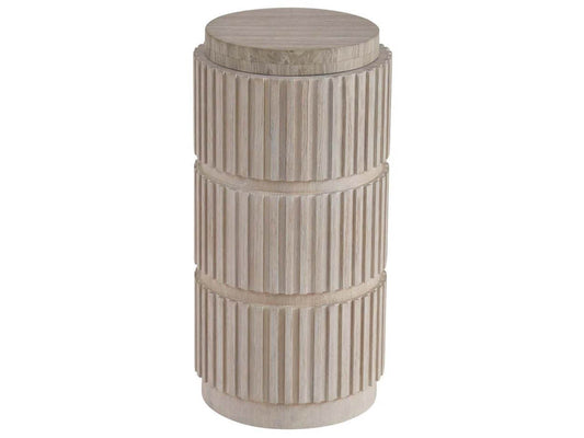 Carmen Spot Stone & Oak Accent Table